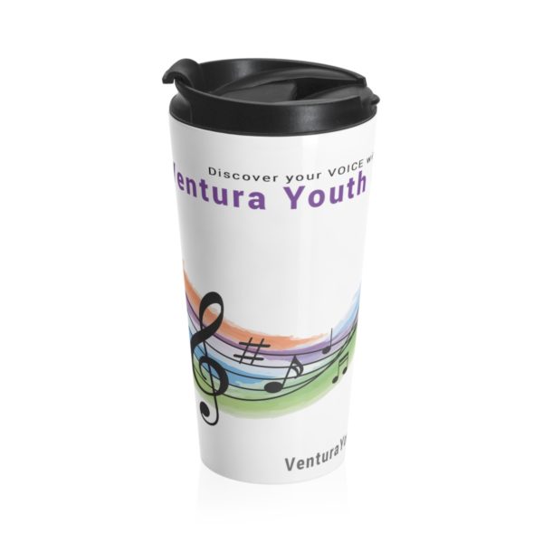 YVC Rainbow Swish - Stainless Steel Travel Mug - Image 3