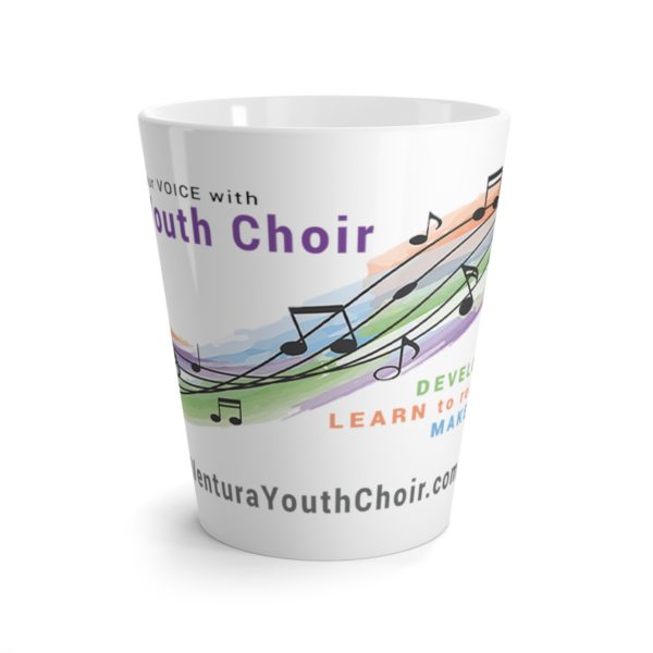 VYC Rainbow Logo - Latte mug - Image 2