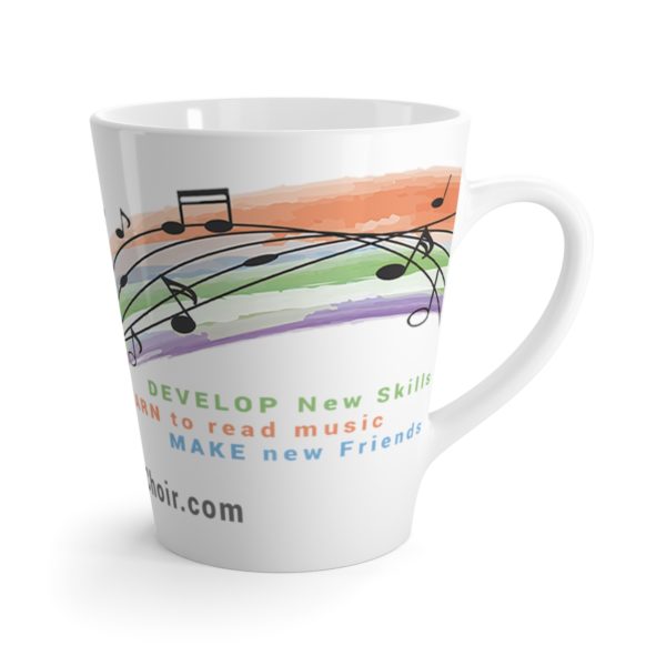 VYC Rainbow Logo - Latte mug - Image 3