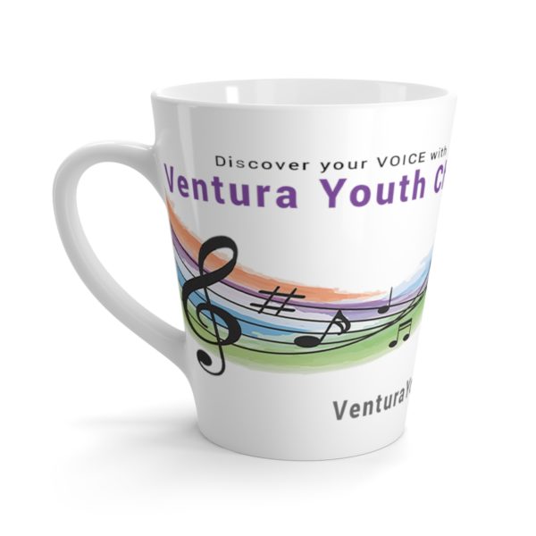 VYC Rainbow Logo - Latte mug
