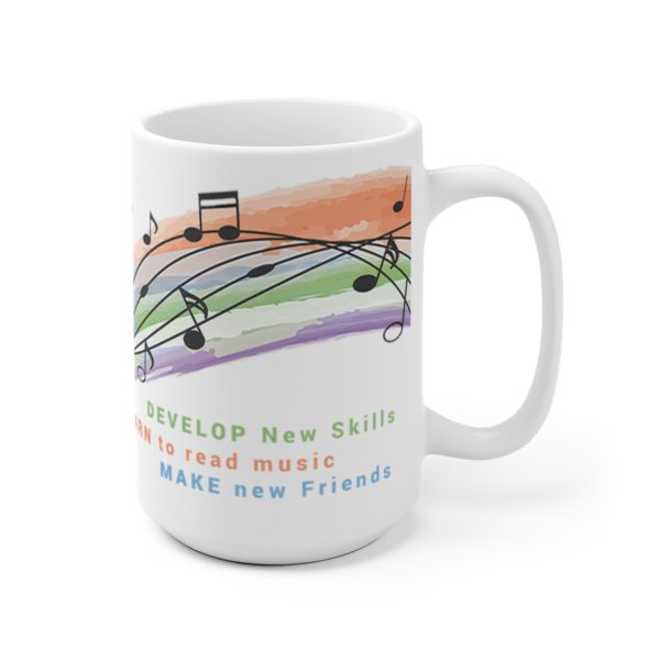 VYC Rainbow Logo - White Ceramic Mug - Image 5